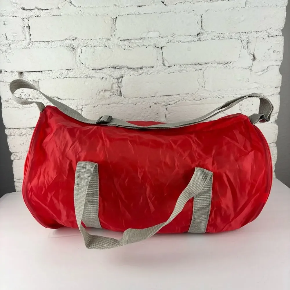 Vintage Whitey's Ice Cream Red Nylon Duffel Bag